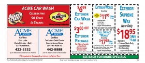 Acme Car Wash Salinas Deals Discounts Acme Car Wash Salinas 300x131 Coupons for Monterey, Salinas Great Deals and Discounts