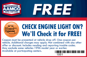 AAMCO FREE CHECK LIGHT